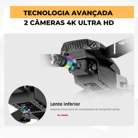 FlyDrone™ - Drone com câmara Full HD 4K (+2 pilhas e estojo para Oferta)