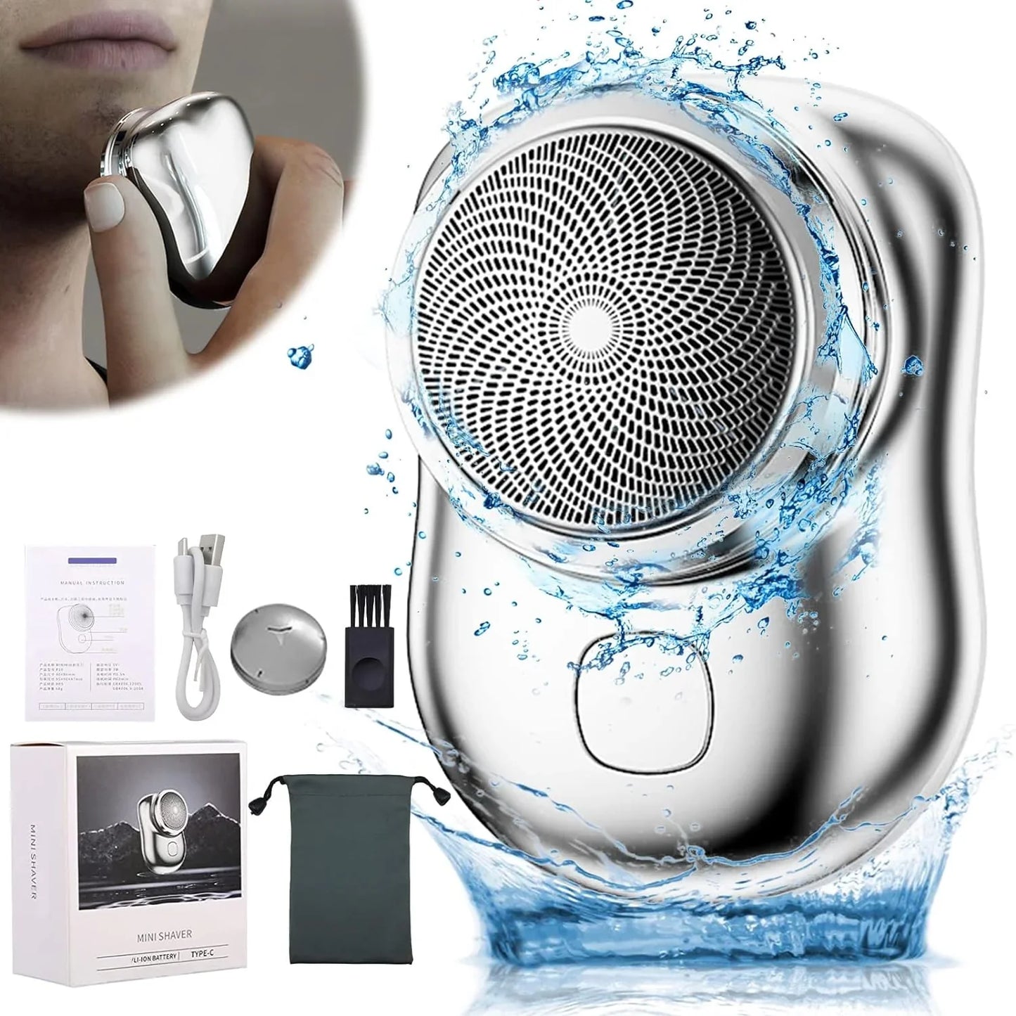 Mini Máquina de Barbear Portátil ShavePro™