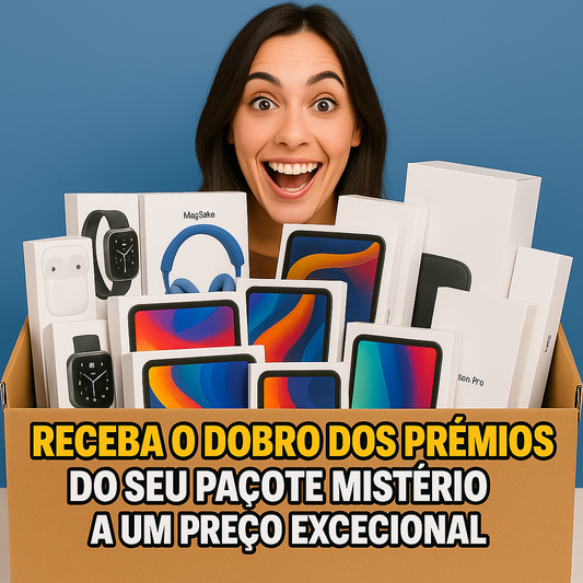 Receba o dobro dos prémios do seu pacote mistério a um preço excecional