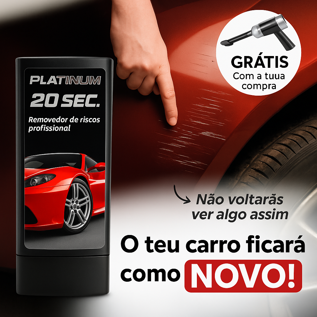 REMOVEDOR DE RISCOS PROFISSIONAL + ASPIRADOR PARA AUTOMÓVEIS GRATUITO
