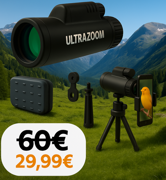 Ultrazoom Telescópio monocular de alta definição